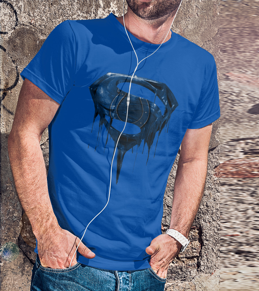 Spm Indianapolis Colts Superman Dripping T-Shirt