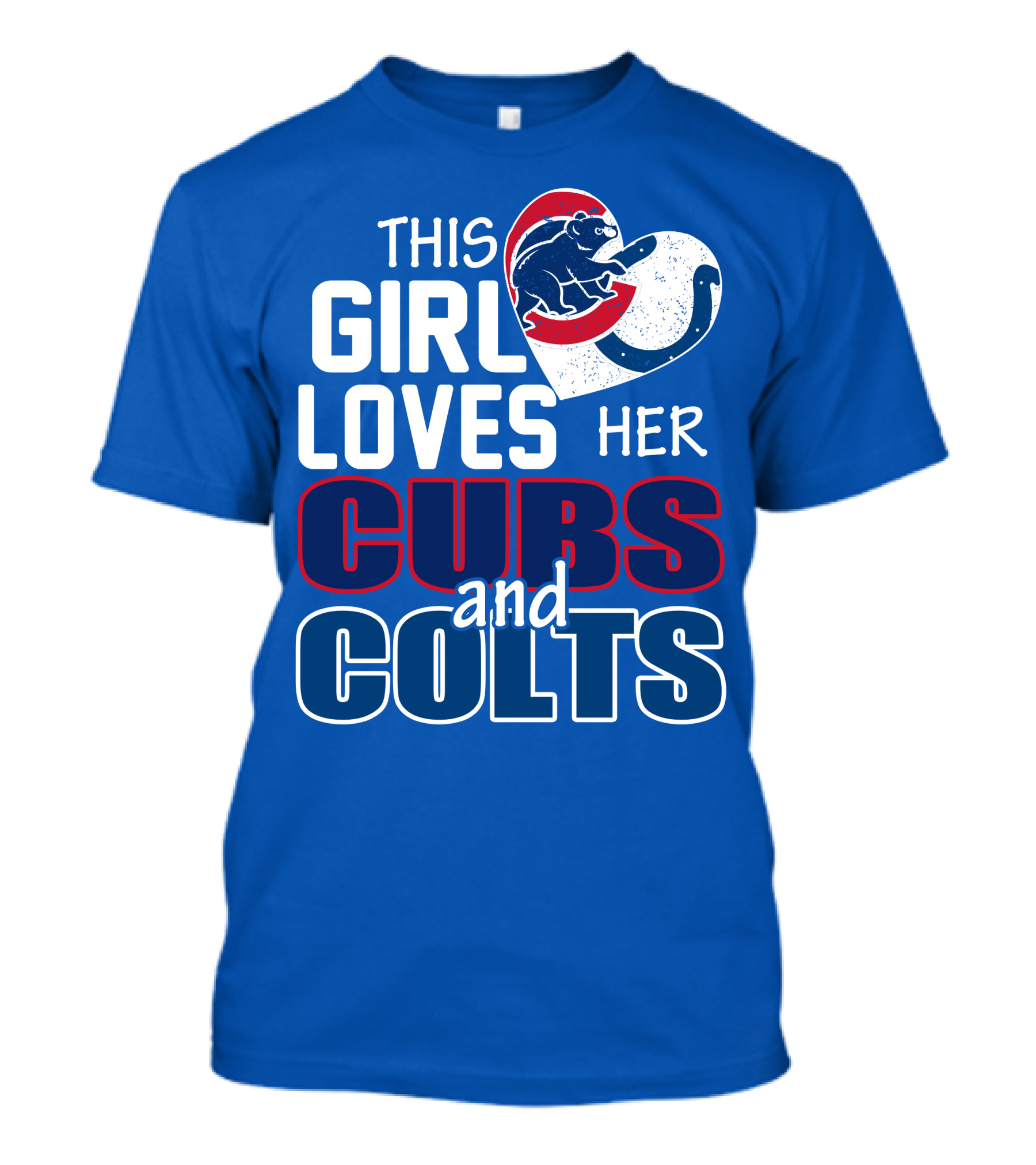 This Girl Loves Her Cubs And Colts T-Shirt