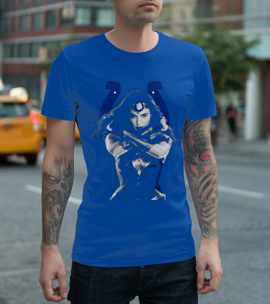 Indianapolis Colts 63 Wonder Woman Logo T-Shirt