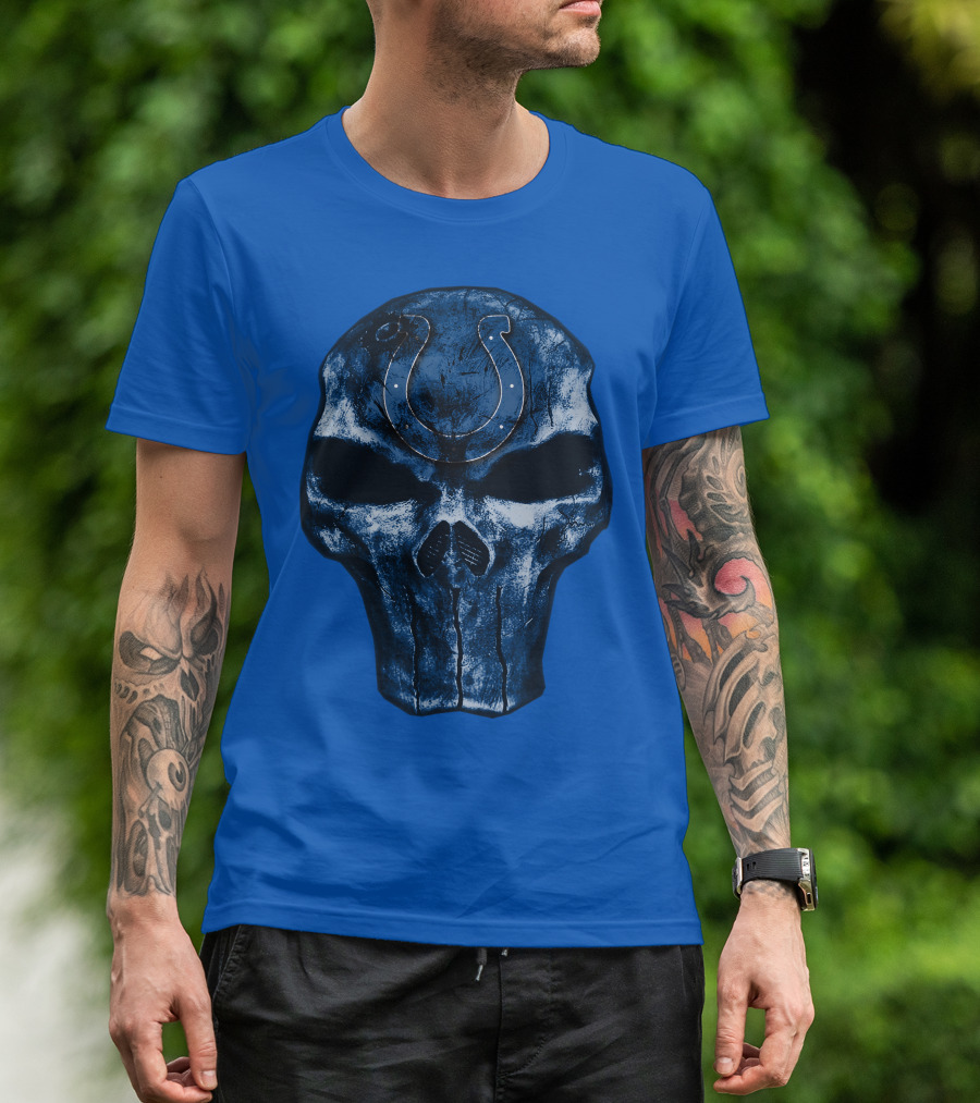 Skull Indianapolis Colts T-Shirt