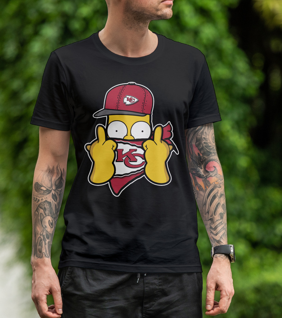 Kansas City Chiefs Homer Simpson T-Shirt