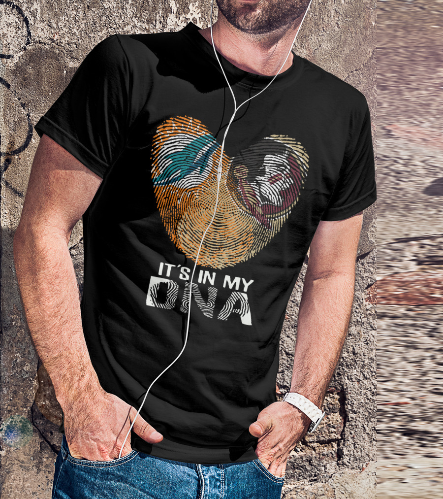 Miami Dolphins Seminoles It's In My Dna T-Shirt