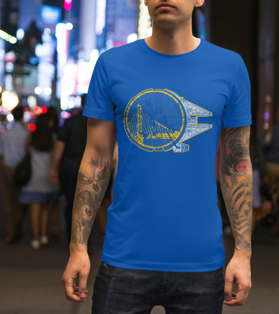 Golden State Warriors Millennium Falcon T-Shirt