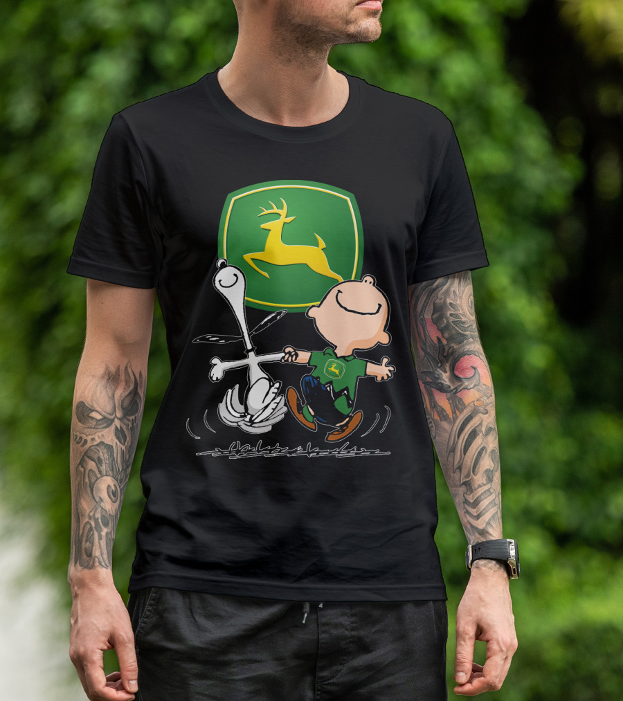 Snoopy Dance JD John Deere Peanuts T-Shirt