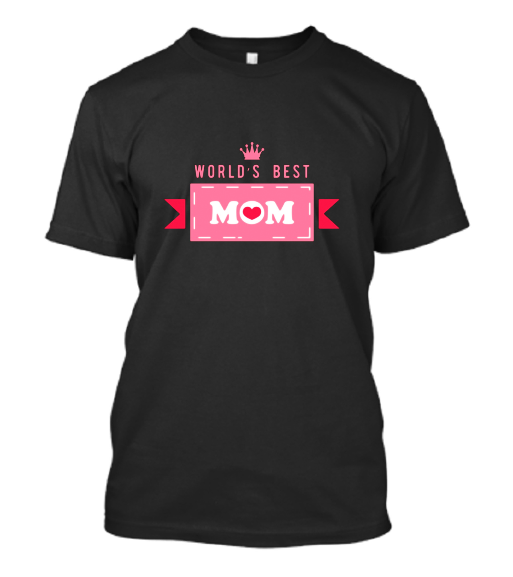 World's Best Mom Heart Crown T-Shirt