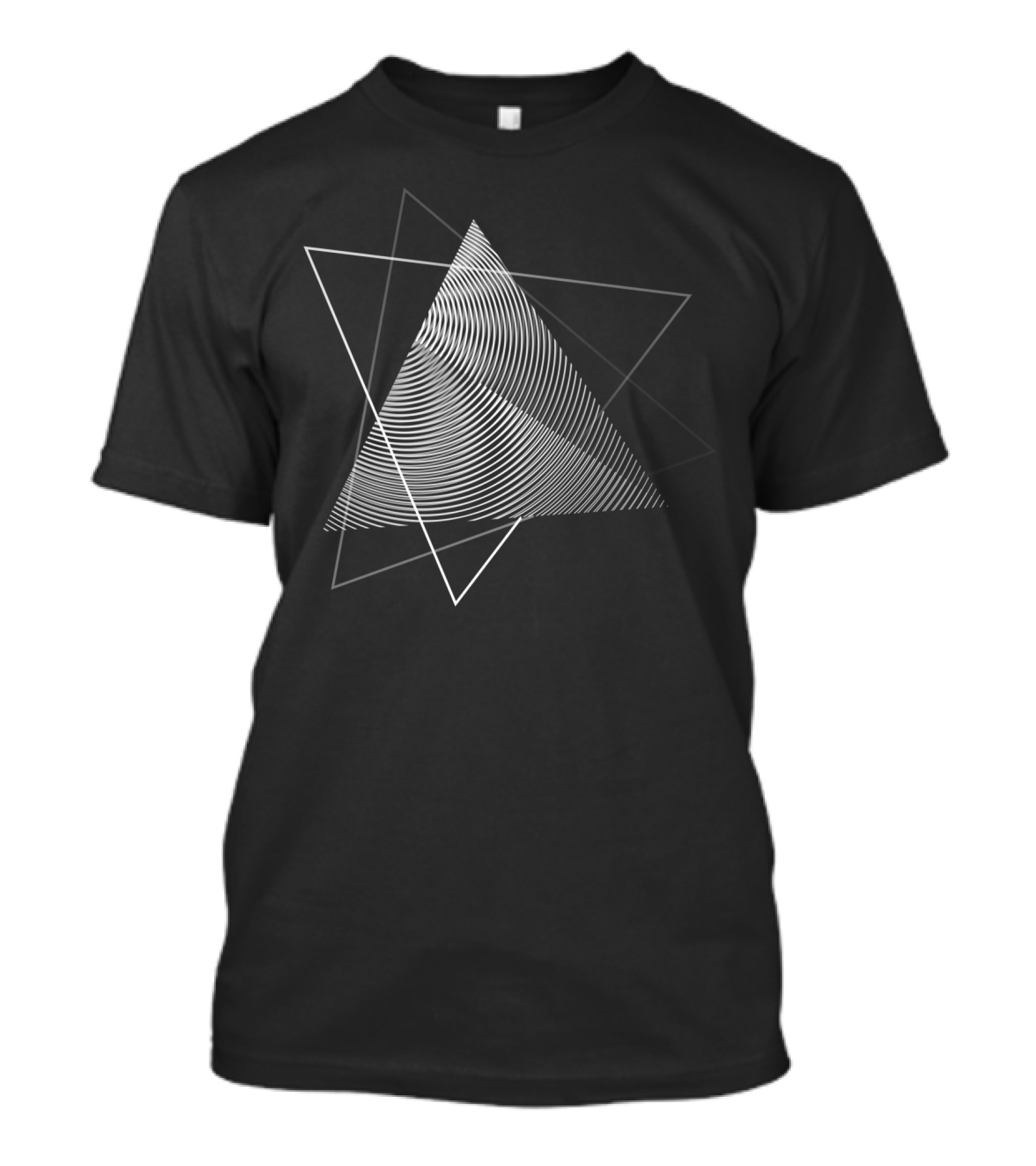 Day Nine Geometric Abstract Triangles And Concentric Circles T-Shirt