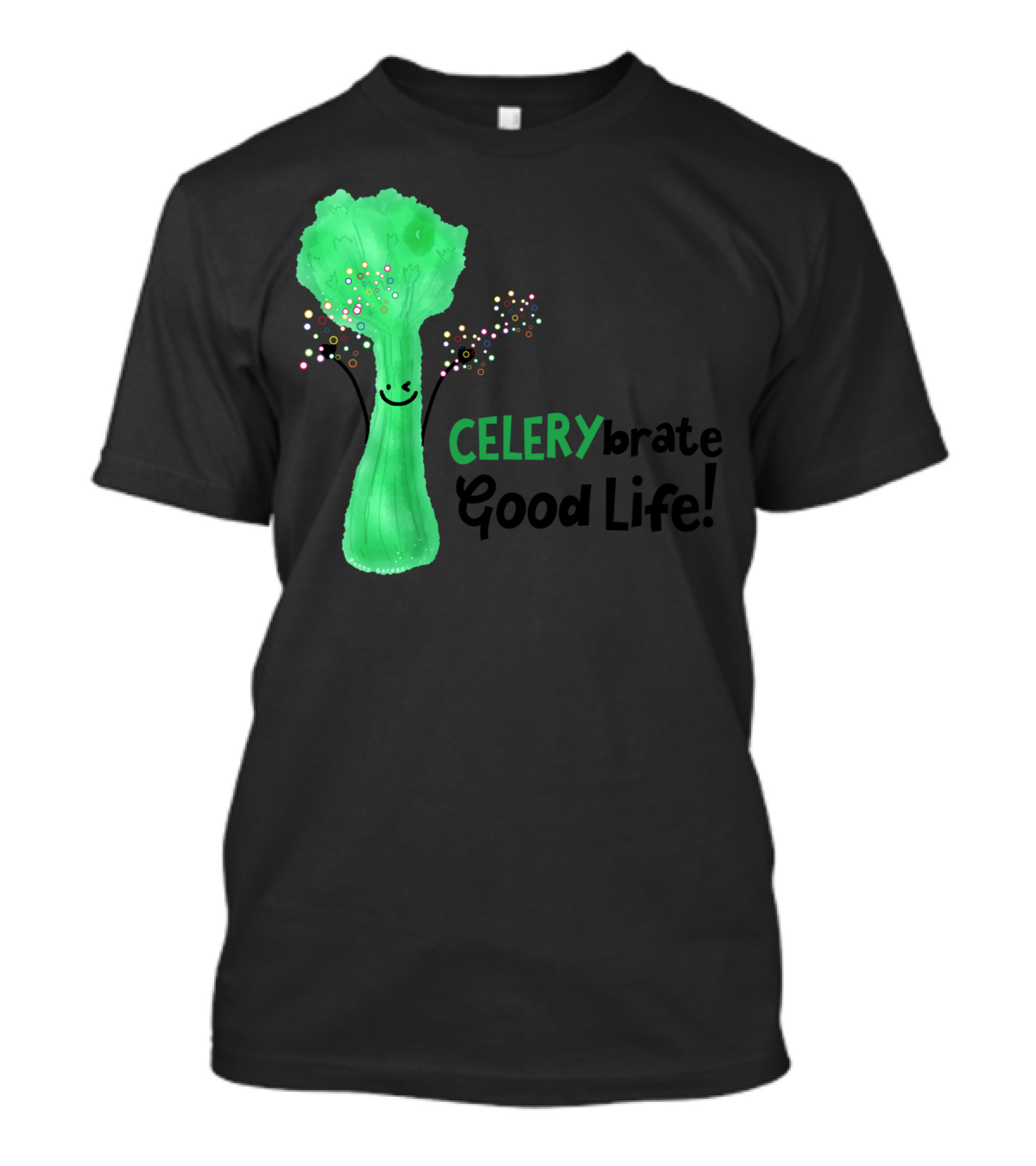 Celerybrate Good Life Punny Garden Happy Celery T-Shirt