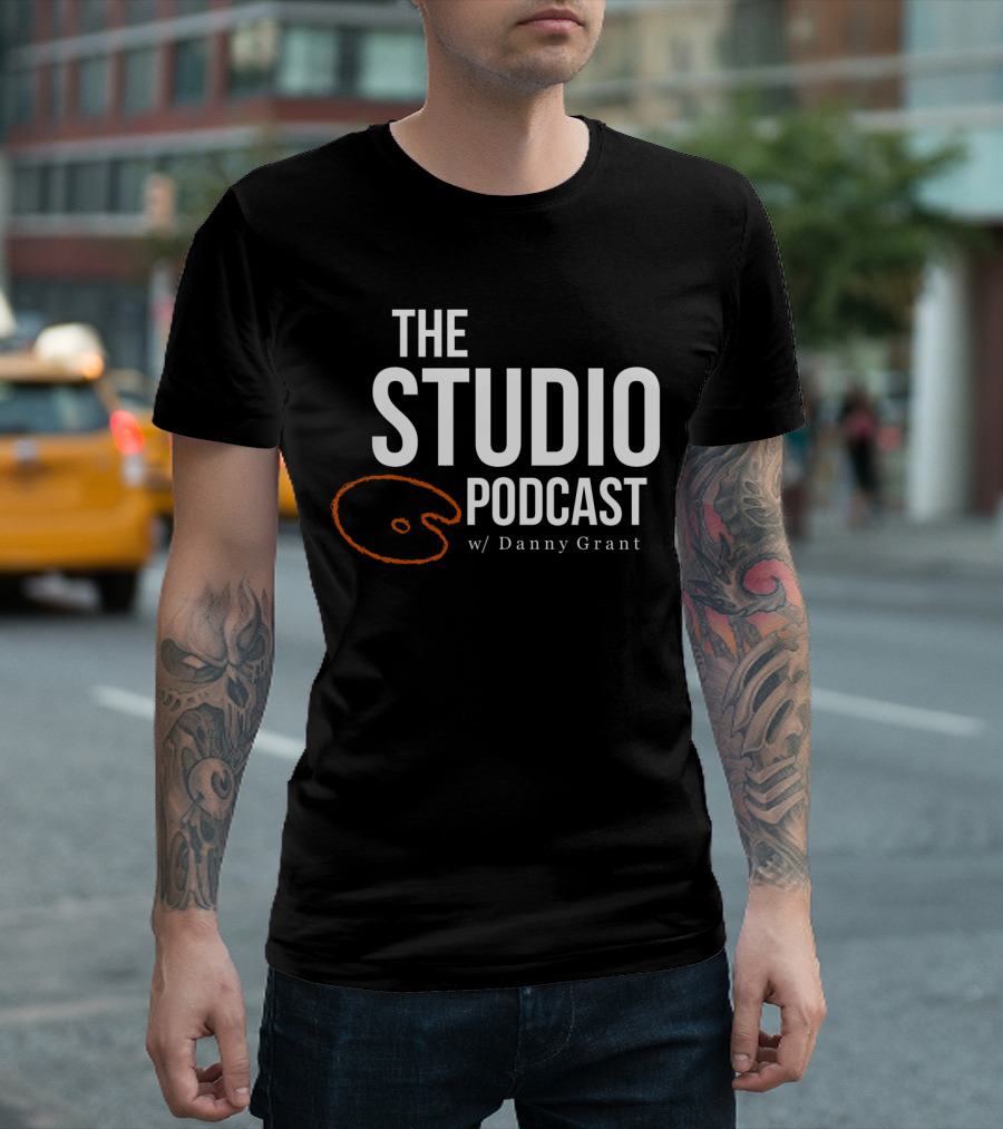 The Studio Podcast w/ Danny Grant Palette Logo White T-Shirt