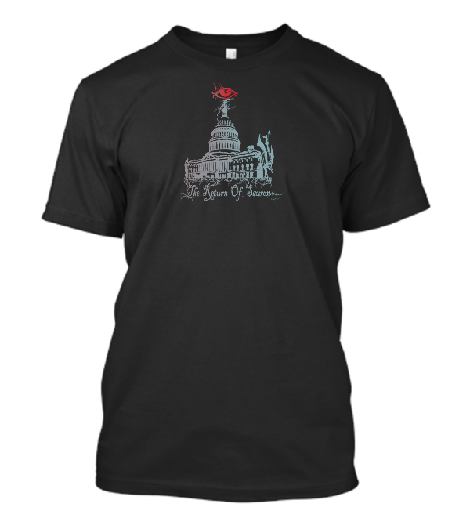 The Return Of Sauron Red Eye Over Capitol Building T-Shirt