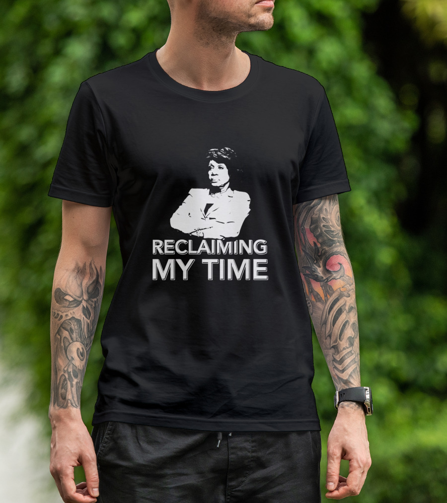 Reclaiming My Time Powerful Figure With Arms Crossed Iconic T-Shirt