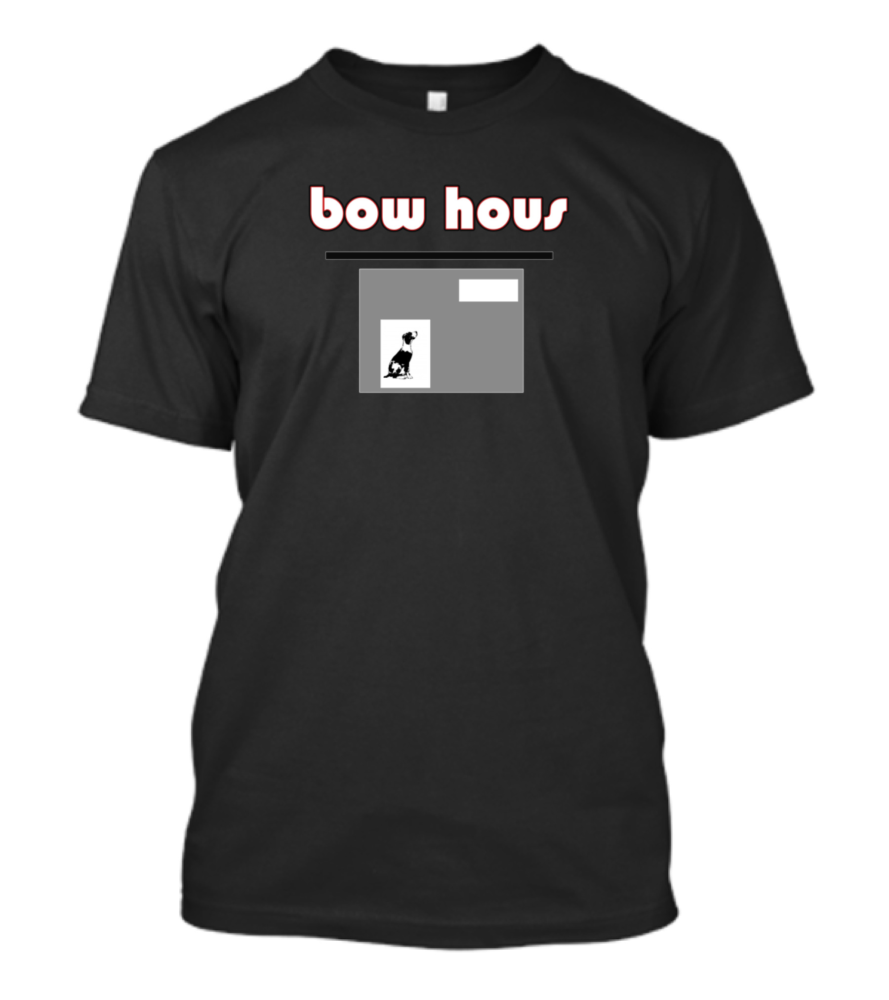 Bauhaus-Inspired Bowhaus Design With Dog T-Shirt