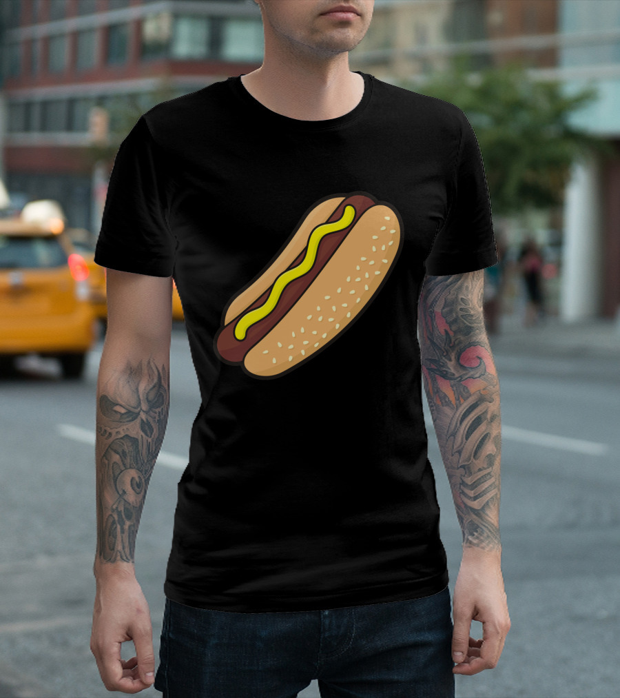 Hotdog with Mustard T-Shirt