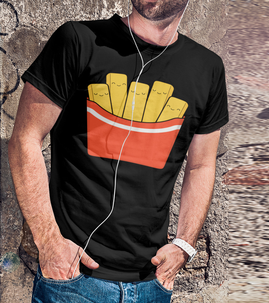 Happy Smiling Best Fries Pack T-Shirt