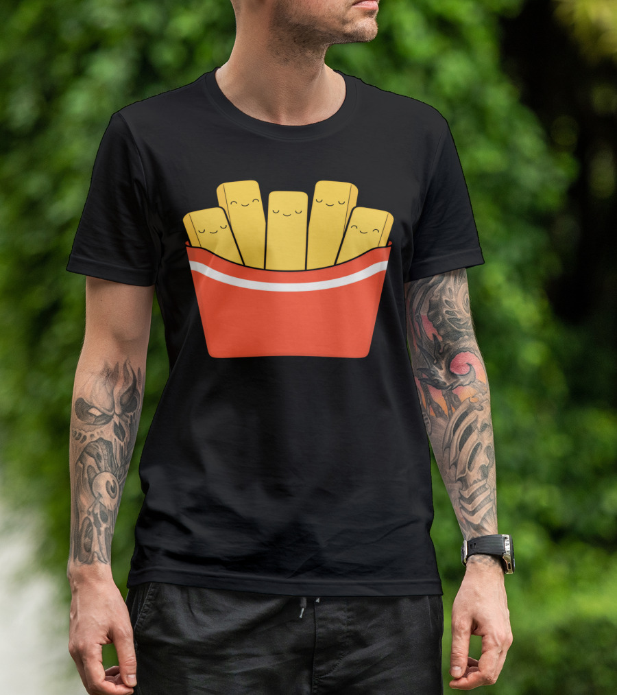 Happy Smiling Best Fries Pack T-Shirt