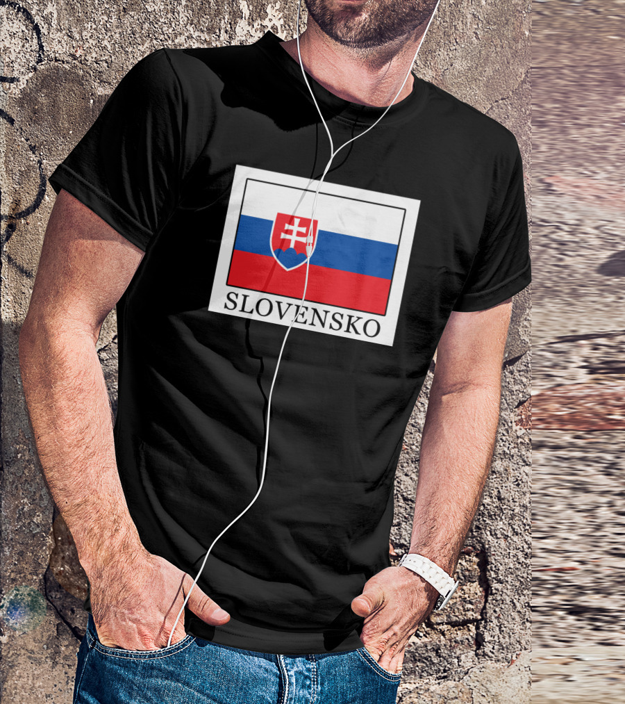 Slovensko Coat Of Arms Flag T-Shirt