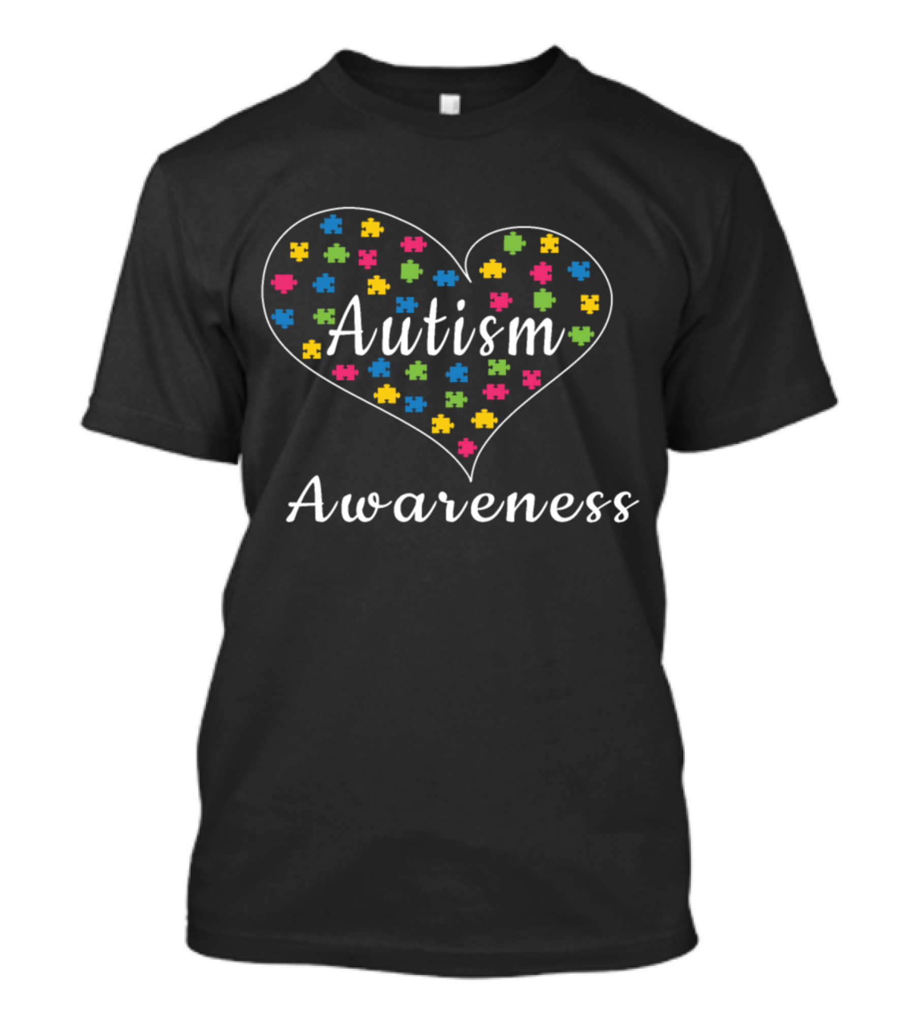 Autism Awareness Heart Puzzle Design For Women Men Kids April 2nd T-Shirt