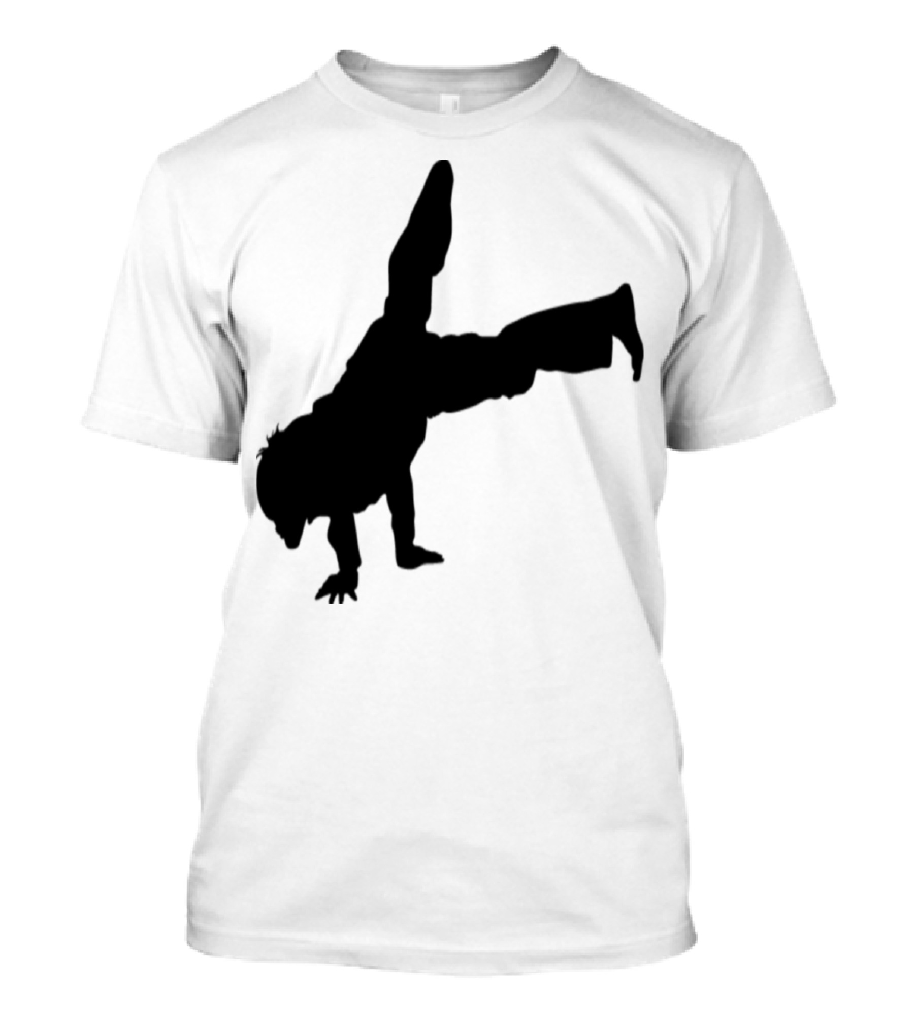 Bboying Keep Calm Breakdancer Silhouette Handstand Movement T-Shirt