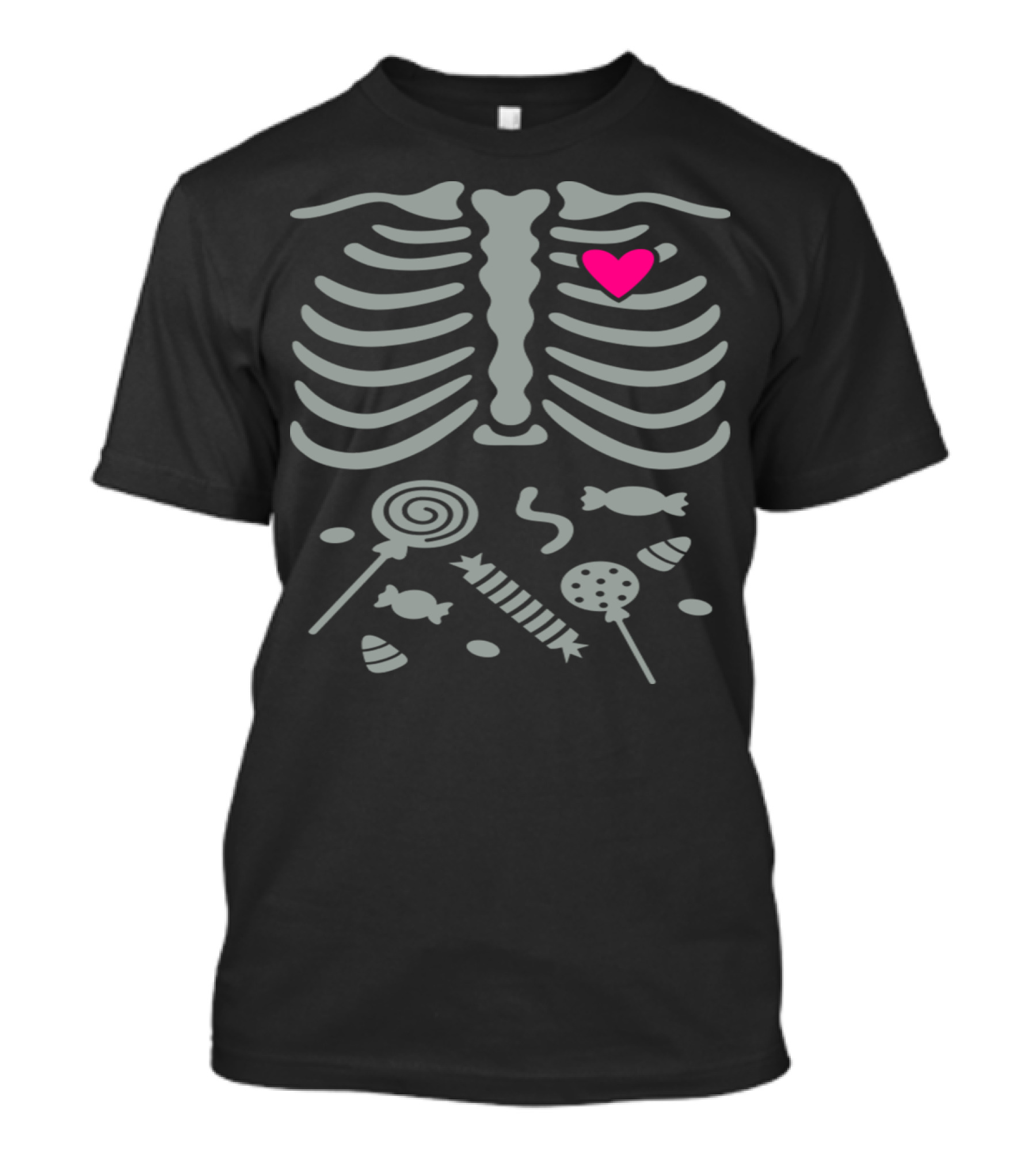Gladditudes Ribcage Heart With Candy Belly T-Shirt