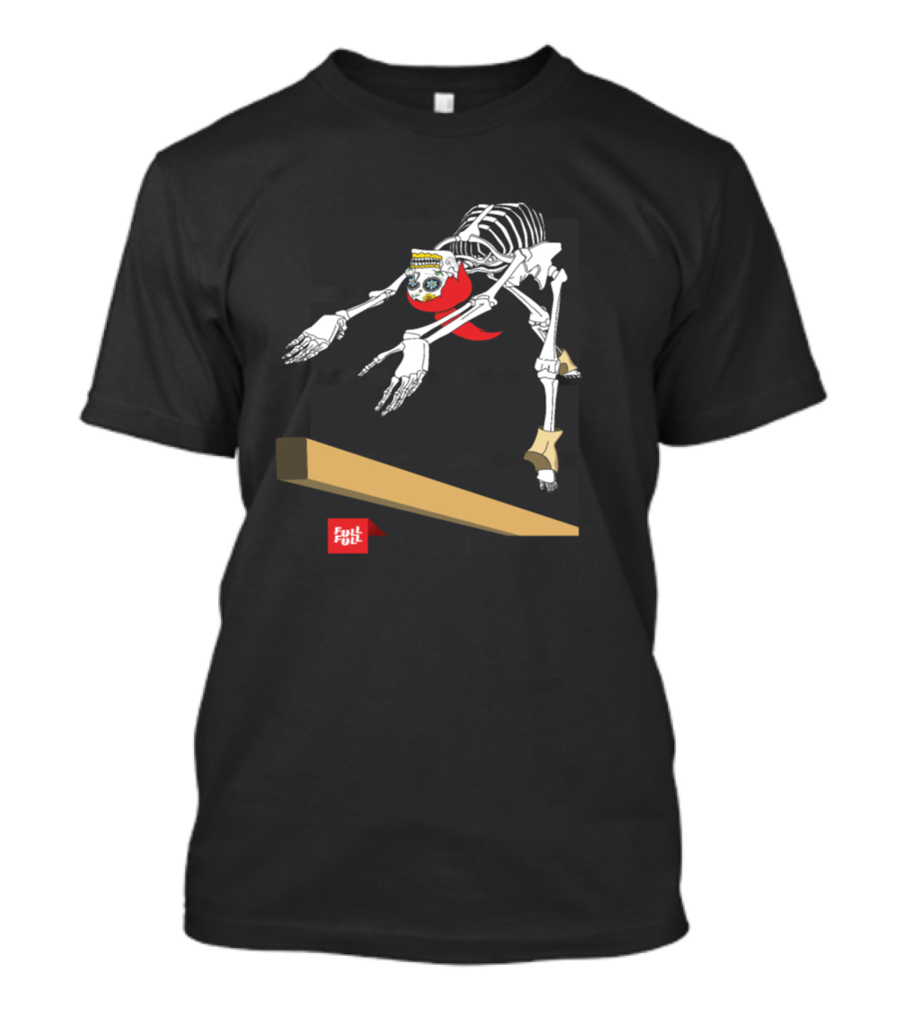 Full Full Skeleton Balance Beam Gymnastics T-Shirt