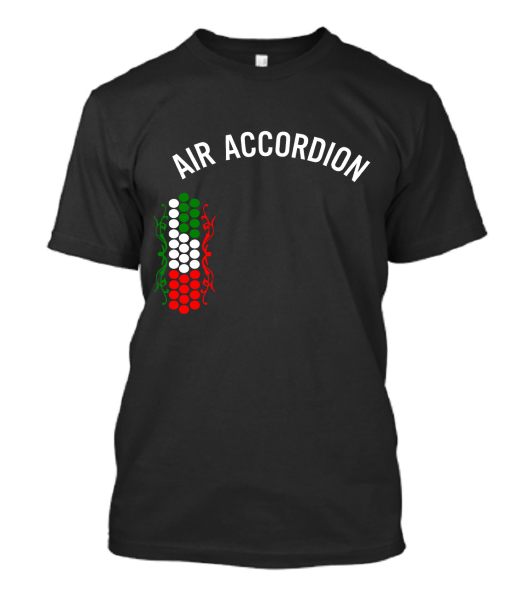 Air Accordion The Original MEXICO EDITION Mexican Flag Colors T-Shirt