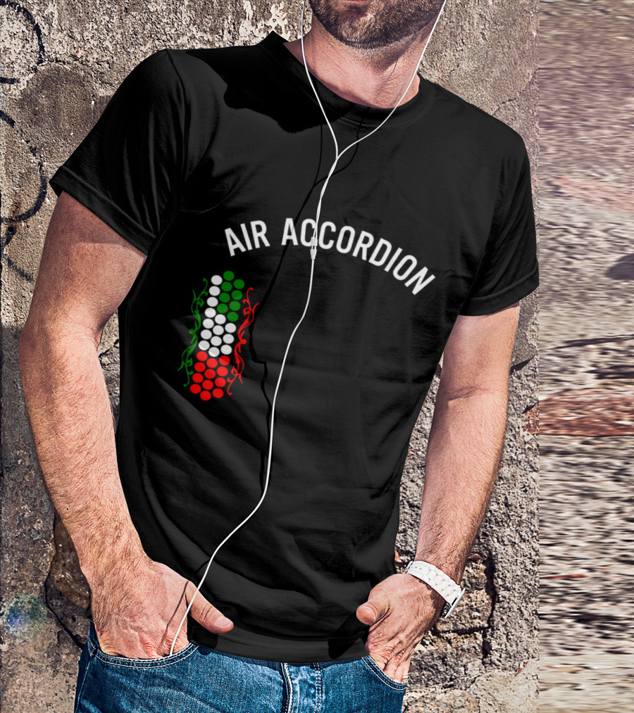 Air Accordion The Original MEXICO EDITION Mexican Flag Colors T-Shirt