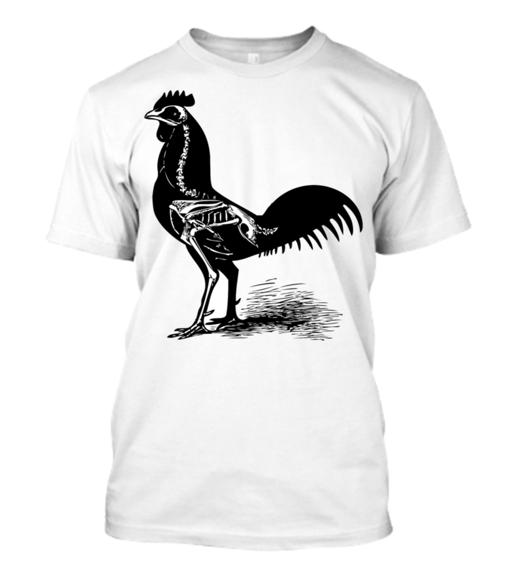 X Ray Chicken Skeleton Rooster Biology Skeleton Anatomy T-Shirt