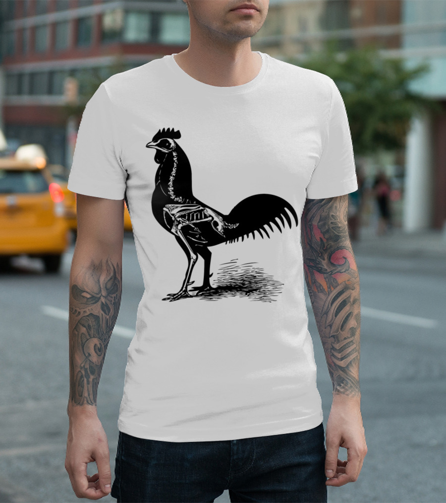 X Ray Chicken Skeleton Rooster Biology Skeleton Anatomy T-Shirt