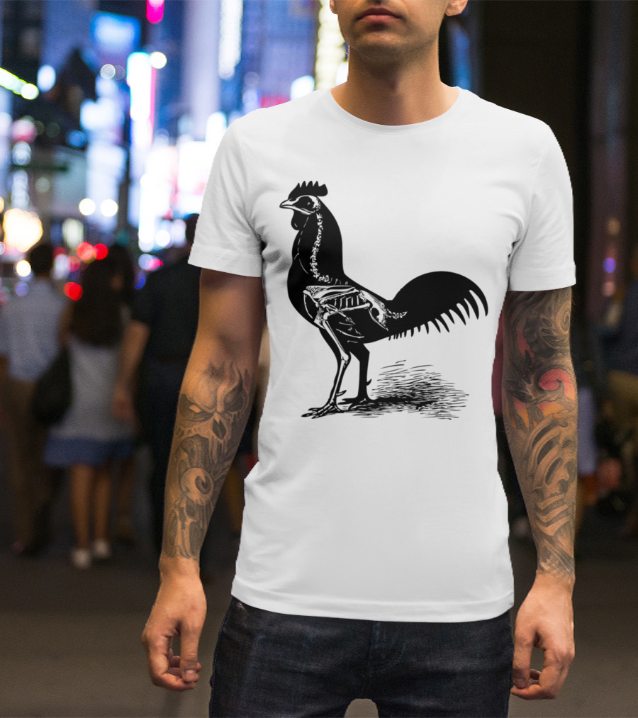 X Ray Chicken Skeleton Rooster Biology Skeleton Anatomy T-Shirt