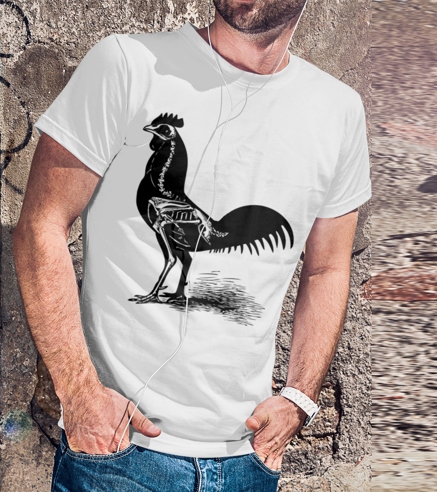 X Ray Chicken Skeleton Rooster Biology Skeleton Anatomy T-Shirt