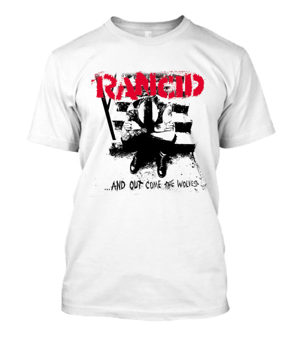Rancid And Out Come The Wolves Album Cover Sit Scene T-Shirt