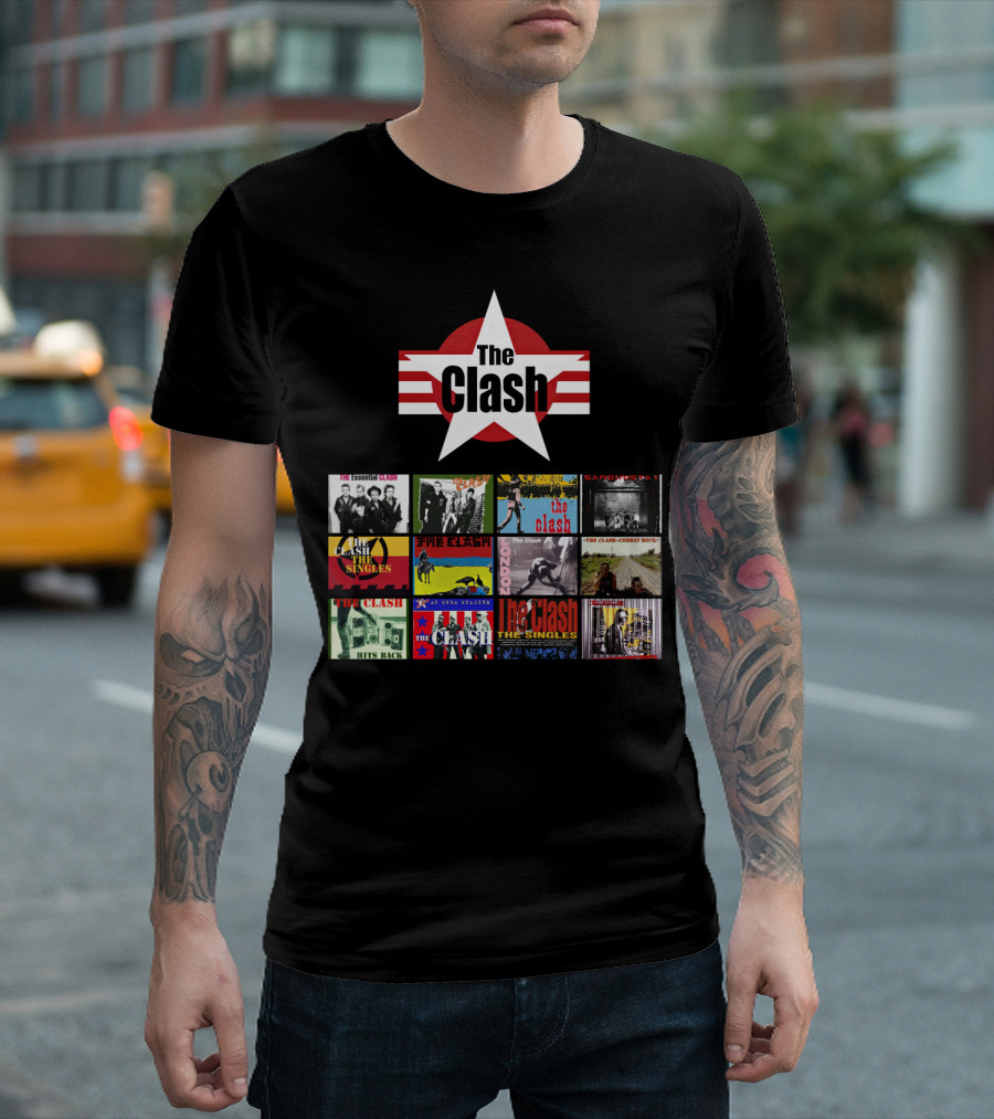 The Clash Essential Compilation Album Covers Collection T-Shirt