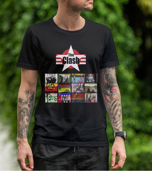 The Clash Essential Compilation Album Covers Collection T-Shirt