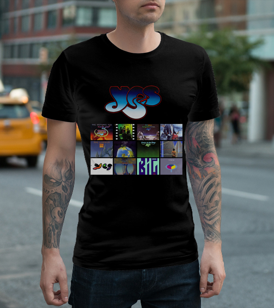 Yes Band Album Collection Highlights Classic Covers And Iconic T-Shirt