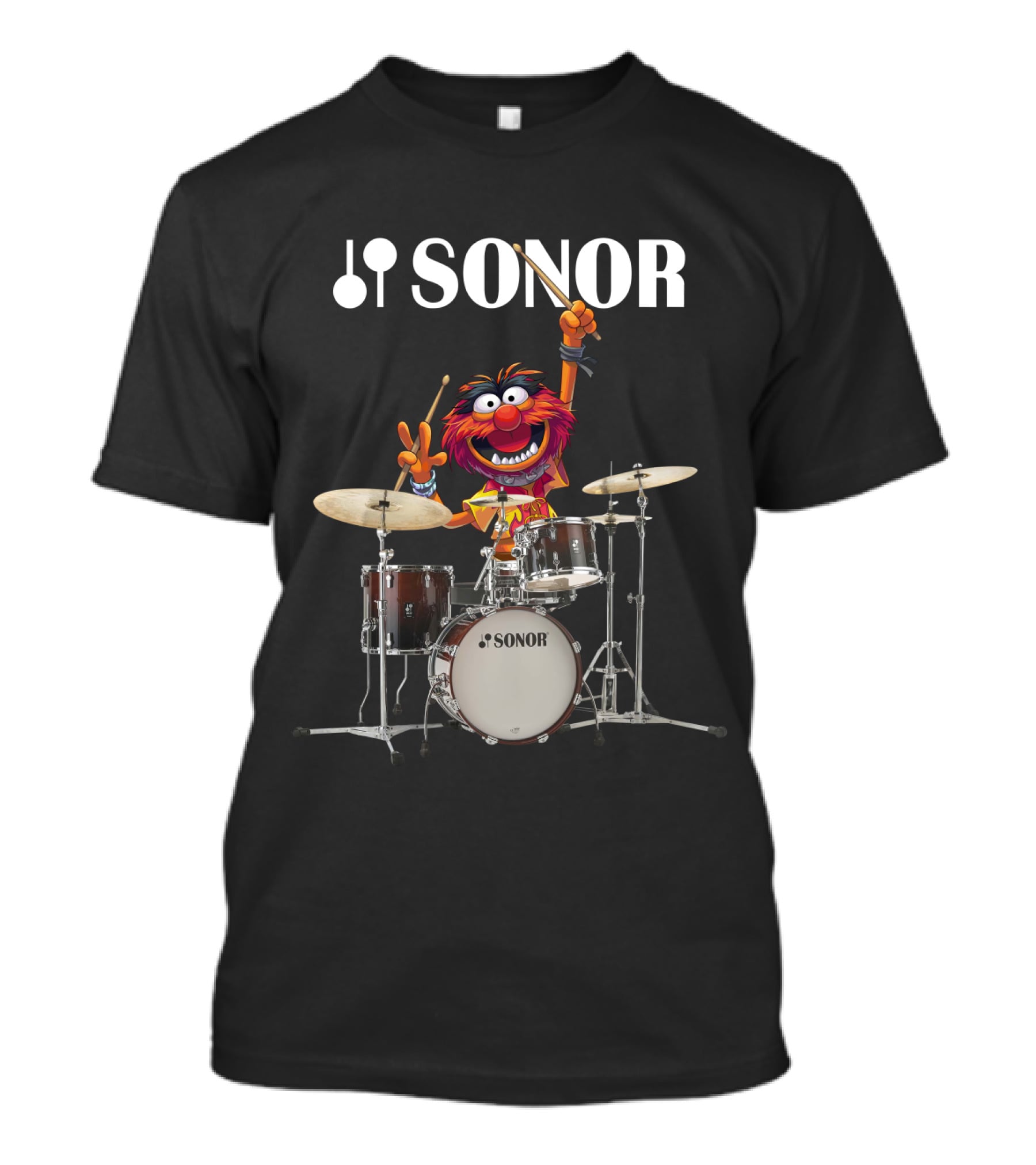 The Muppet Show Animal Playing Sonor Drums Enthusiastically T-Shirt