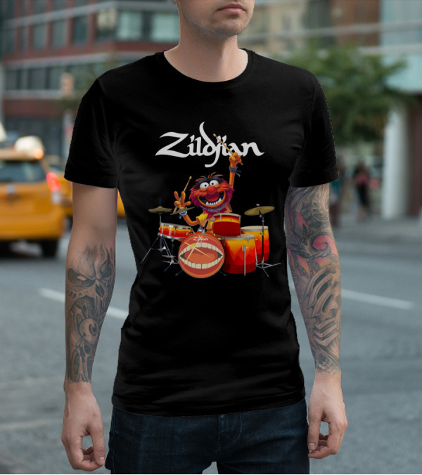 The Muppet Show Animal Zildjian Drums Enthusiast Playful T-Shirt