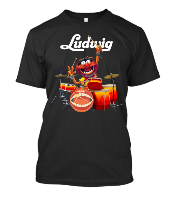 The Muppet Show Animal With Ludwig Drums T-Shirt