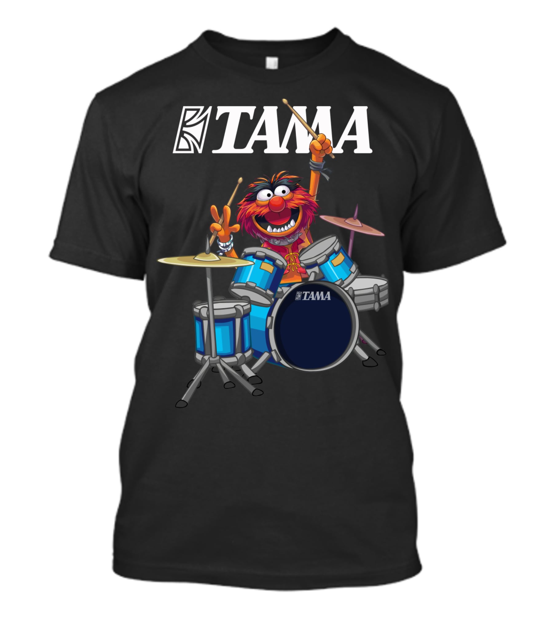 The Muppet Show Animal With Tama Drums Enthusiastic Performance T-Shirt