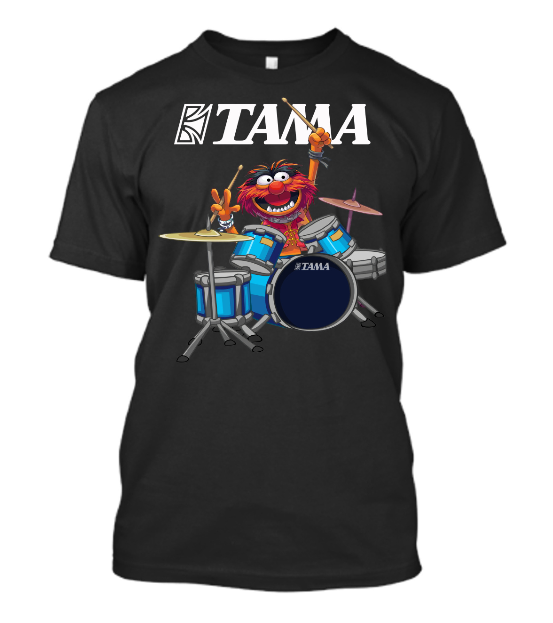 The Muppets Animal Tama Drums Enthusiastic Drumming Muppet T-Shirt
