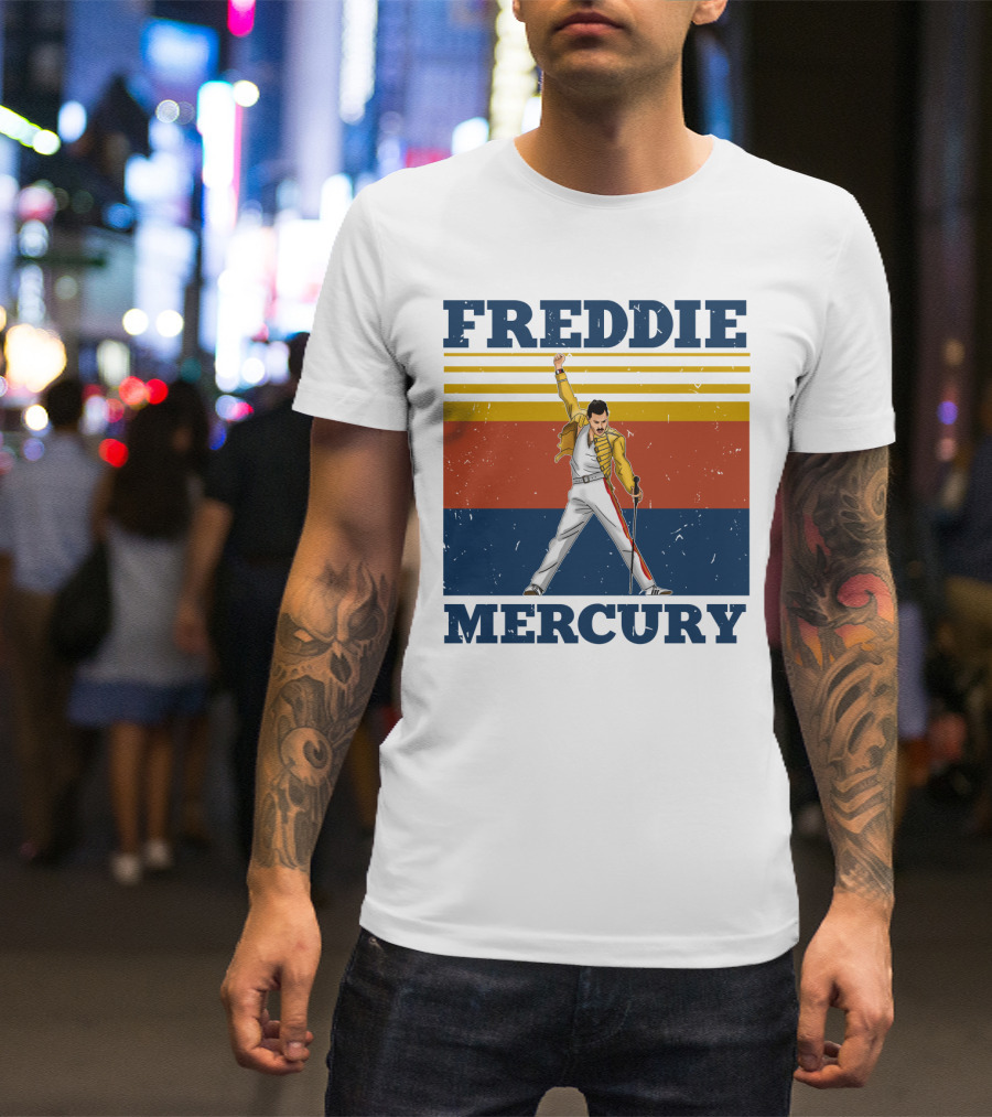 FREDDIE MERCURY Yellow Jacket T-Shirt
