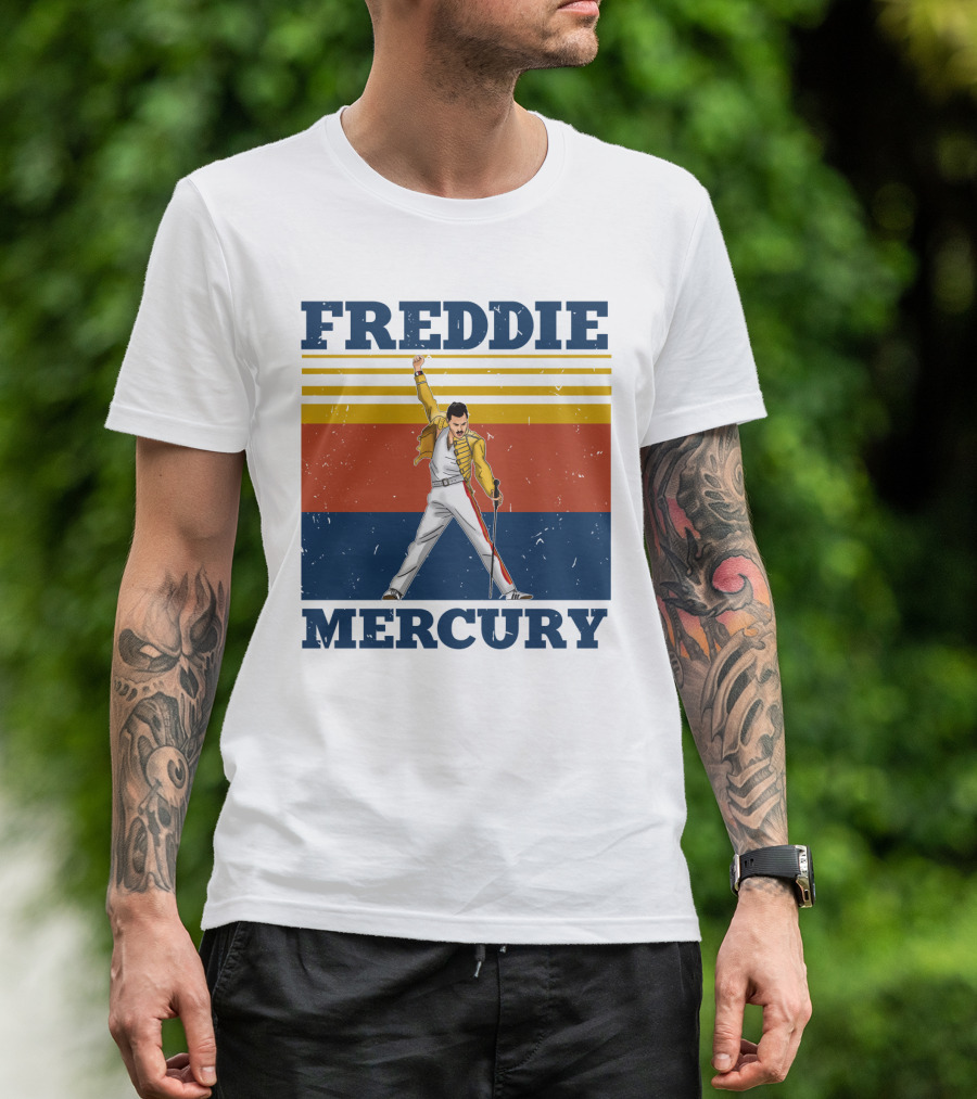 FREDDIE MERCURY Yellow Jacket T-Shirt