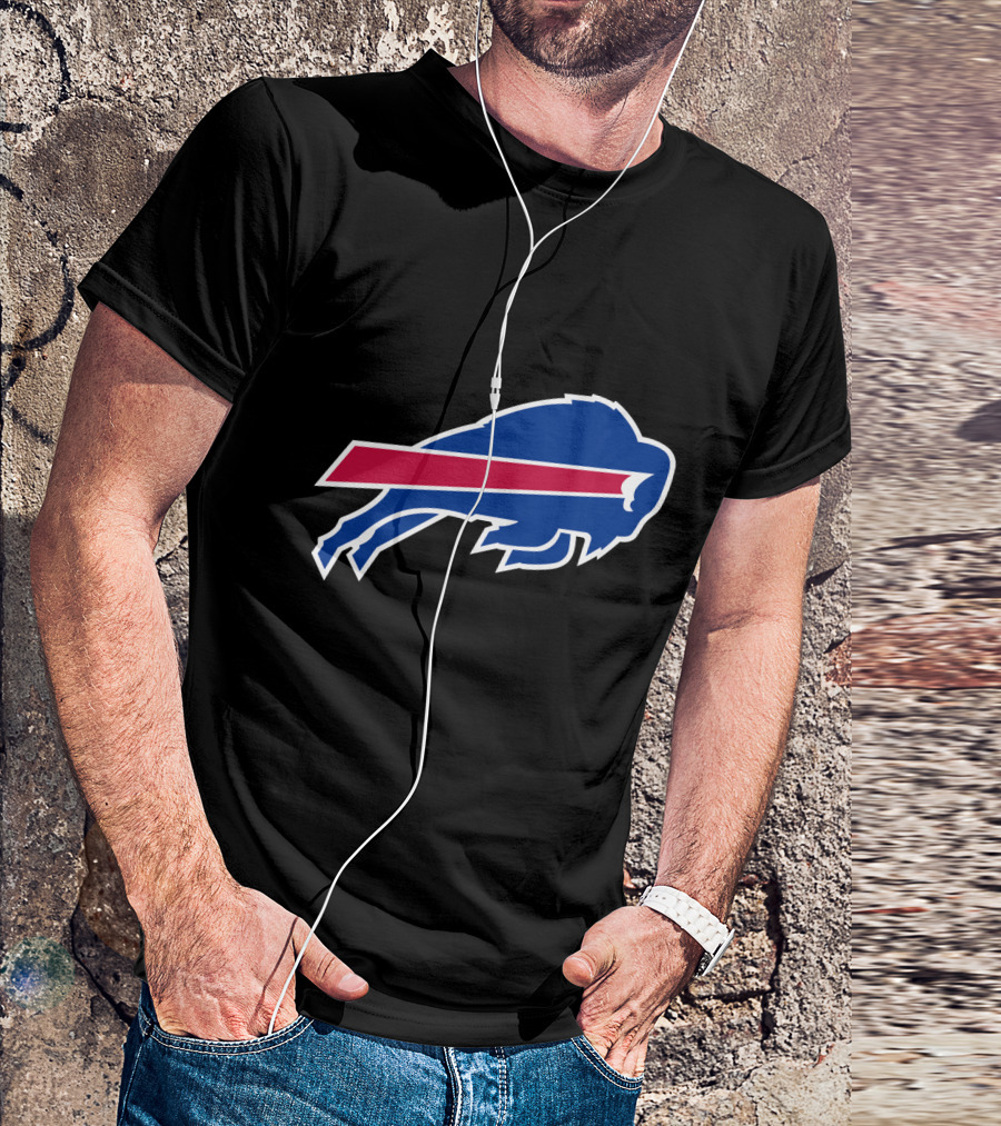 Buffalo Bills Bold Blue And Red Charging Buffalo T-Shirt