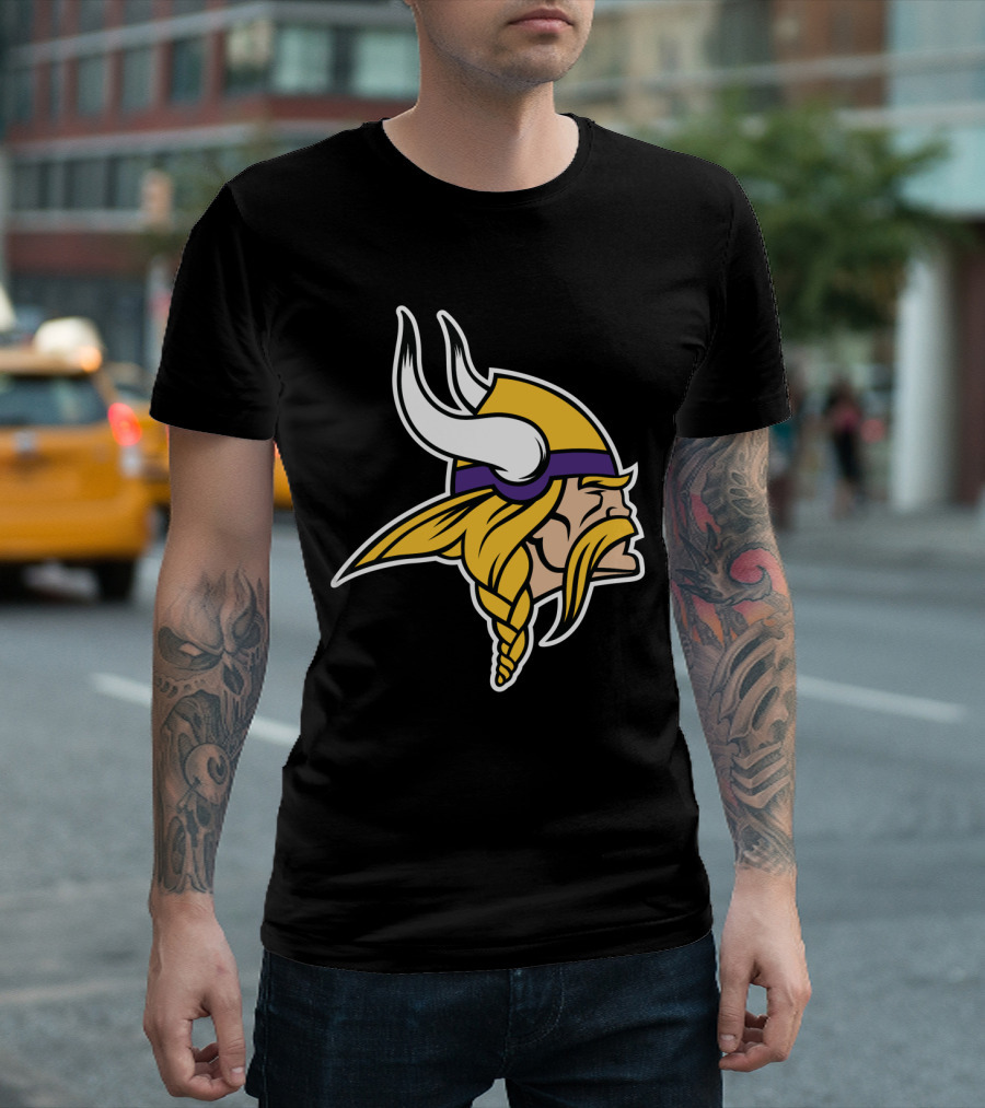 Minnesota Vikings Viking Head T-Shirt