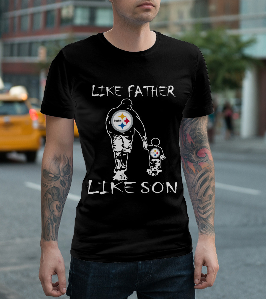 Pittsburgh Steelers Like Father Like Son Fan Connection T-Shirt