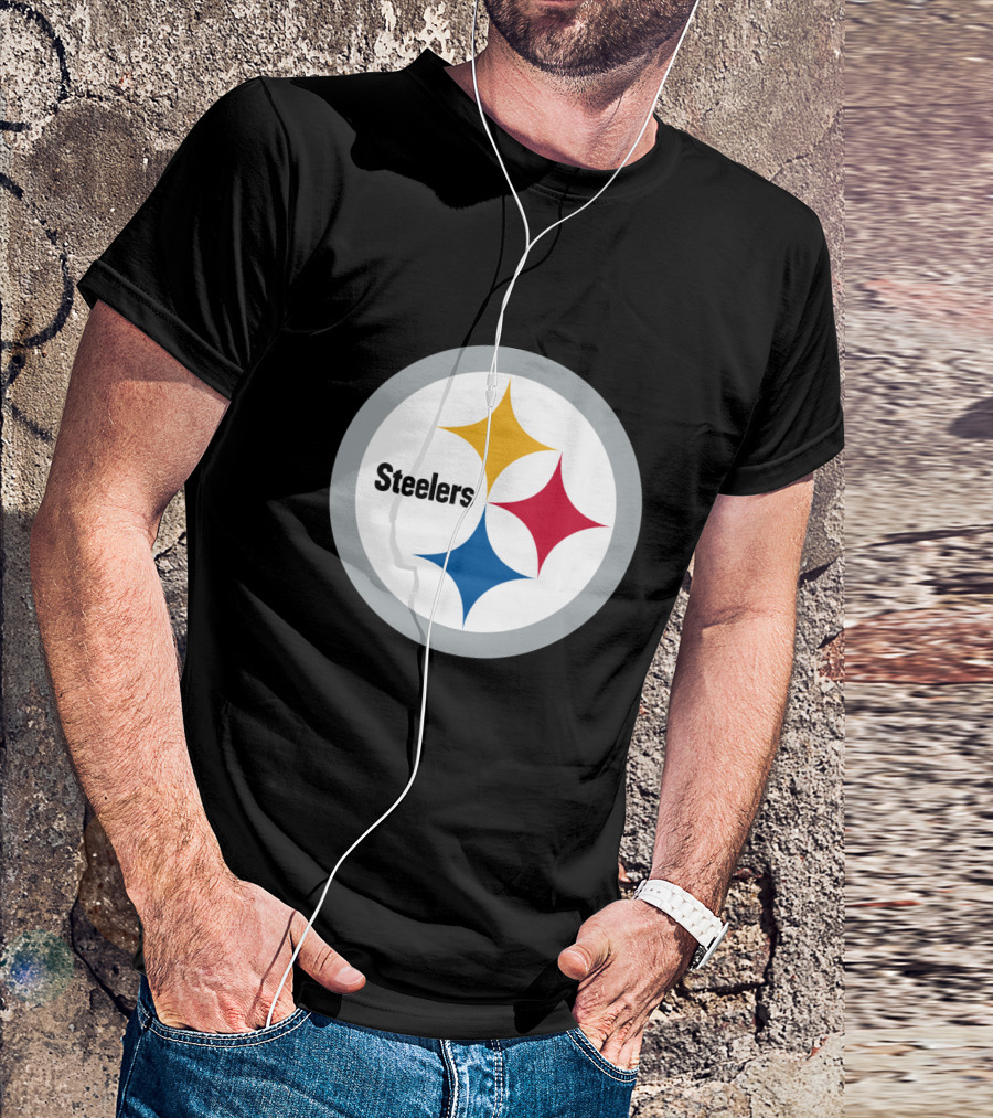 Pittsburgh Steelers Circular Emblem With Iconic Stars T-Shirt