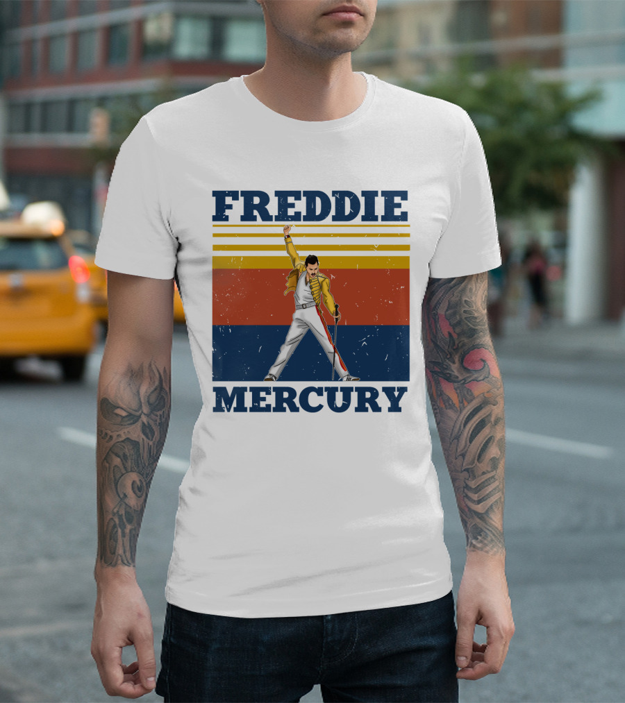 Freddie Mercury Retro Style Iconic Pose T-Shirt