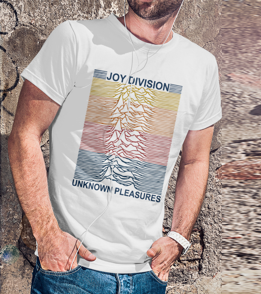 Joy Division Unknown Pleasures Rainbow Waves T-Shirt