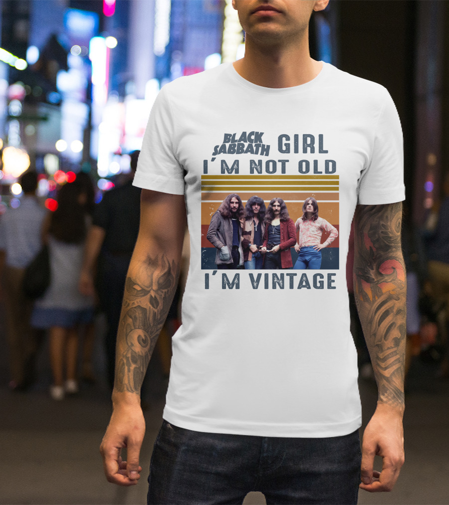 Black Sabbath Girl I'm Not Old I'm Vintage T-Shirt