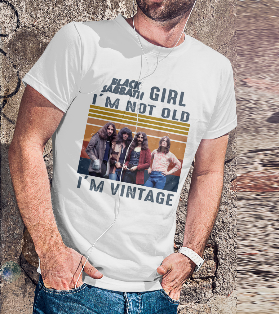 Black Sabbath Girl I'm Not Old I'm Vintage T-Shirt