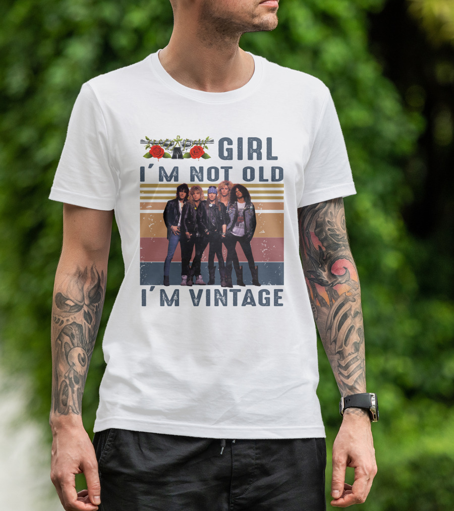 Guns N' Roses Girl I'm Not Old I'm Vintage T-Shirt