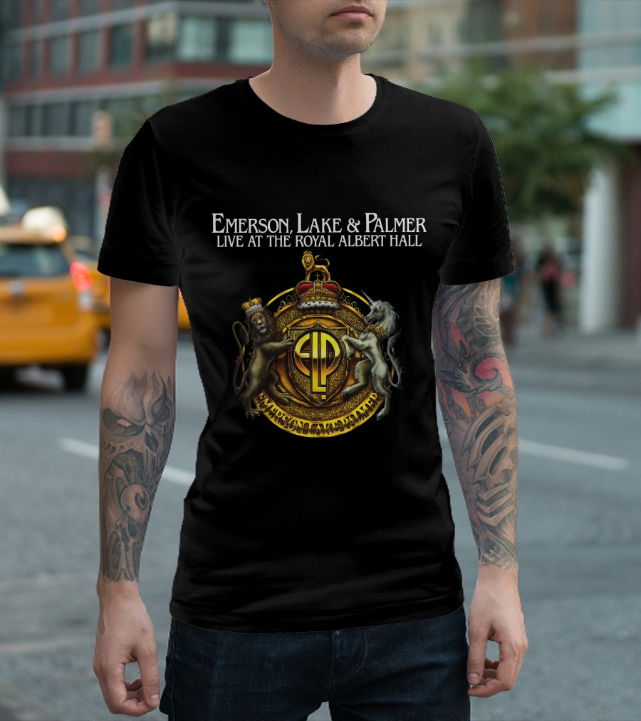 Emerson Lake And Palmer Live At The Royal Albert Hall Crest T-Shirt